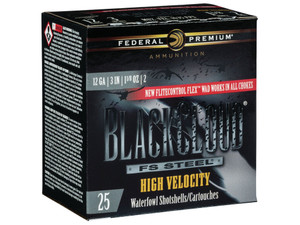 Federal PWBXH1432 Black Cloud FS High Velocity 12Gauge 3" 1 1/8oz 2Shot 25 Per Box/10 Case