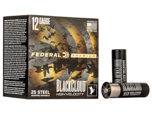 Federal PWBXH1434 Black Cloud FS High Velocity 12Gauge 3" 1 1/8oz 4Shot 25 Per Box/10 Case