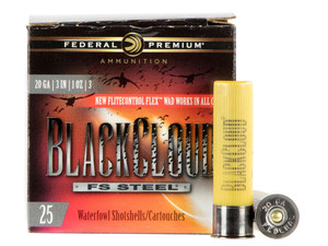 Federal PWBX2093 Black Cloud FS 20Gauge 3" 1oz 3Shot 25 Per Box/10 Case