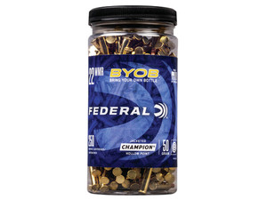 Federal 757BTL250 Champion Training BYOB 22WMR 50gr Jacketed Hollow Point 250 Per Box/8 Case
