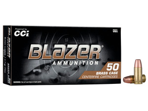 CCI 5203 Blazer Brass Handgun 9mmLuger 147gr Full Metal Jacket 50 Per Box/20 Case