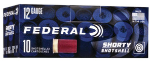 Federal Shorty 12 Gauge Shotshell Ammunition, 1 3/4 Inch, 1145 FPS, 1 Ounce, #8 Shot - 10 Cartridge Box ( 10 / 1 )