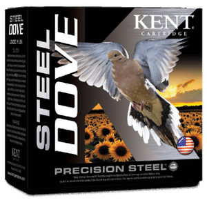 Kent Cartridge Steel Dove 20 Gauge Shotshell Ammunition, 2 3/4 Inch, 1400 FPS, 2/3 Ounce, #6 Shot - 25 Cartridge Box ( 25 / 1 )