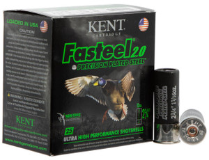 Kent Cartridge Fasteel 2.0 12 Gauge Shotshell Ammunition, 2 3/4 Inch, 1550 FPS, 1 1/16 Ounce, BB Shot - 25 Cartridge Box ( 25 / 1 )