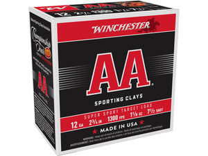Winchester Ammo AASC127 AA Super Sport Sporting Clay 12Gauge 2.75" 1 1/8oz 7.5Shot 25 Per Box/10 Case