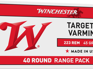 Winchester Ammo USA2232 USA 223Rem 45gr Jacketed Hollow Point 40 Per Box/10 Case