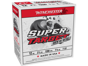Winchester Ammo TRGT12S7 Super-Target 12Gauge 2.75" 1 1/8oz 7Shot 25 Per Box/10 Case