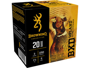 Browning Ammo B193512036 BXD Upland 20Gauge 3" 1 1/4oz 6Shot 25 Per Box/10 Case