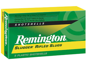 Remington Ammunition 20302 Slugger 12 Gauge 2.75" 1 oz Rifled Slug Shot 5 Per Box/ 50 Cs