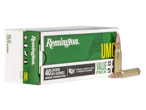 Remington Ammunition 23971 UMC Value Pack 308Win 150gr Full Metal Jacket 40 Per Box/10 Case