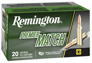 Remington Premier Match Hyper Velocity Centerfire Ammunition, 6.5 Creedmoor, Sierra MatchKing BTHP, 140 Grain - 20 Cartridge Box ( 20 / 1 )