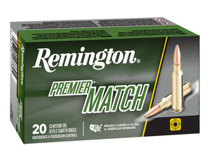 Remington Ammunition 27673 Premier Match 6.5PRC 140gr Berger Open Tip Match 20 Per Box/10 Case