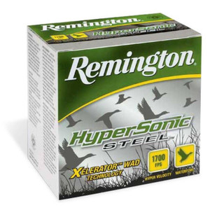Remington Hypersonic Steel 12 Gauge Shotshell Ammunition, 3 Inch, 1700 FPS, 1 1/8 Ounce, #2 Shot - 25 Cartridge Box ( 25 / 1 )