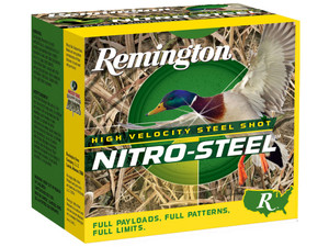Remington Ammunition 20837 Nitro-Steel High Velocity 12Gauge 3.50" 1 1/2oz BBShot 25 Per Box/10 Case