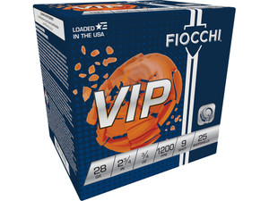 Fiocchi 28VIP9 Exacta Target VIP 28Gauge 2.75" 3/4oz 9Shot 25 Per Box/10 Case