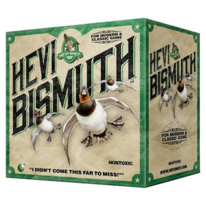 HEVI-Shot Hevi-Bismuth 12 Gauge Shotshell Ammunition, 3 Inch, 1450 FPS, 1 1/8 Ounce, #6 Shot - 25 Cartridge Box ( 25 / 1 )