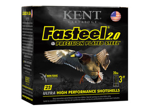 Kent Cartridge K203FS244 Fasteel 2.0 20 Gauge 3" 7/8 oz 4 Shot 25 Per Box/ 10 Case