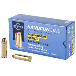 PPU 44MAG JHP 240GR 50/500 UPC: 8605003813156