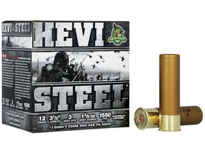 HEVI-Shot HS65003 HEVI-Steel 12Gauge 3.50" 1 3/8oz 3Shot 25 Per Box/10 Case