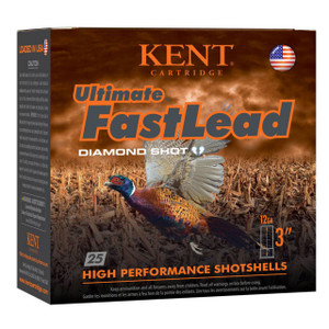 Kent Cartridge Ultimate Fast Lead, 12 Gauge, 3 in, 1 1/8 oz, #5 Shot, Shotshell Ammunition - 25 Cartridge Box ( 25 / 1 )