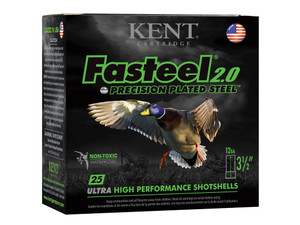 Kent Cartridge K1235FS402 Fasteel 2.0 12 Gauge 3.50" 1 3/8 oz 2 Shot 25 Per Box/ 10 Case