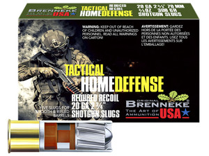 Brenneke SL202THD THD Home Defense 20Gauge 2.75" 3/4oz Slug Shot 5 Per Box/50 Case