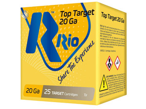 Rio Ammunition TT209 Top Target 20 Gauge 2.75" 7/8 oz 9 Shot 25 Per Box/ 10 Case