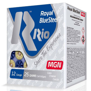 Rio Ammunition Royal Blue Steel Magnum 20 Gauge Shotshell Ammunition, 3 Inch, 1400 FPS, 1 Ounce, #2 Shot - 25 Cartridge Box ( 25 / 1 )