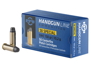 PPU PPH38SS Handgun 38Special 158gr Semi Wadcutter 50 Per Box/10 Case