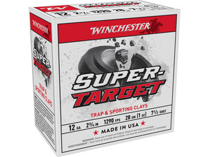 Winchester Ammo TRGT12907 Super-Target Light Target 12Gauge 2.75" 1oz 7.5Shot 25 Per Box/10 Case