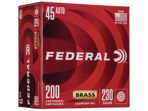 Federal WM52332 Champion Training 45ACP 230gr Full Metal Jacket 200 Per Box/5 Case