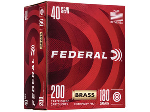 Federal WM52232 Champion Training 40S&W 180gr Full Metal Jacket 200 Per Box/5 Case
