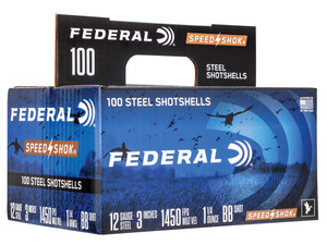 Federal WF142100BB Speed-Shok 12Gauge 3" 1 1/4oz BBShot 100 Per Box/2 Case