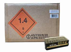 Belom 9x19mm 124 Grain CASE1000 UPC: 8606110608178
