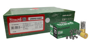 Sterling 12 Gauge 00 Buckshot, Case of 200 Rounds UPC: 8698779960469