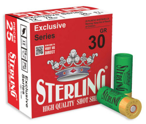 STERLING 12GA BIRDSHOT #6 2 3/4 INCH 1 1/16 OZ (30g) BOX25 UPC: 8698779950620