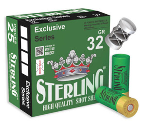 STERLING 12GA BIRDSHOT #6 2 3/4 INCH 1 1/8 OZ (32g) BOX25 UPC: 8698779950828