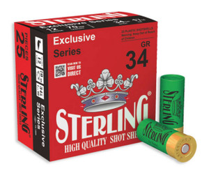 STERLING 12GA BIRDSHOT #6 2 3/4 INCH 1 3/16OZ (34g) BOX25 UPC: 8698779951047