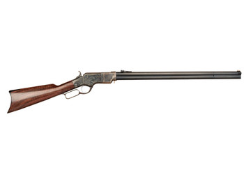 Cimarron CA236 1860 Henry Steel Framed 45 Colt (Long Colt) 12+1 24" Blued Octagon Barrel, Color Case Hardened Stainless Steel Receiver, Walnut Fixed Stock, Right Hand