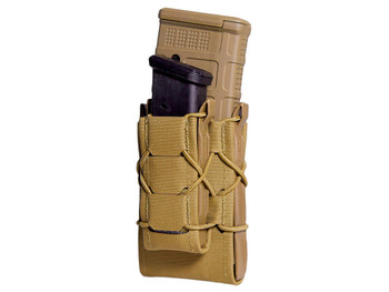 High Speed Gear 24DD00CB TACO Gen 2 Double Decker Coyote Brown Nylon Laminate MOLLE Mount Pistol/Rifle