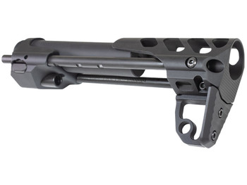 Odin Works OSCQSBLK Close Quarters Rifle Stock Black 6061-T6 Aluminum Compatible w/ AR-15/M4/5.56/223