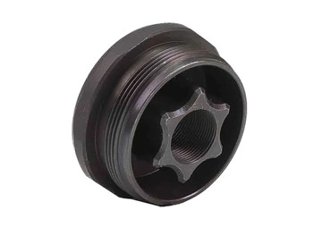Jk Armament JK155HDM28 HD Thread Mount Fits 1/2"x28 Stainless Steel Cerakote Black
