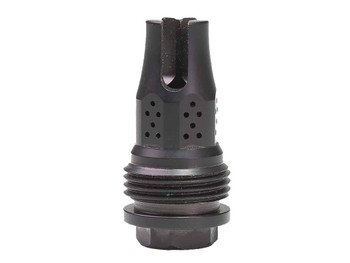 Jk Armament JKMDHDCF28 War Eagle Compensator/Flash Hider 22Cal 1/2"x28 Stainless Steel Nitride Black