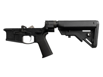Shield Arms SA-SA15FB SA-15 Complete Lower Receiver Multi Aluminum Black Anodized B5 Systems Bravo for AR-15