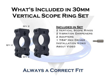 VERSARING 30 VERT UNIV SCOPE RINGS UPC: 850034750828