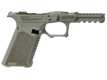 Sct Manufacturing 0225010100IB Full Size Compatible w/ Gen3 17/22/31 OD Green Polymer Frame Aggressive Texture Grip Includes Locking Block