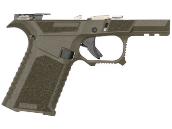 Sct Manufacturing 0226020000IB Sub Compact Compatible w/ Glock 43X/48 OD Green Polymer Frame Aggressive Texture Grip