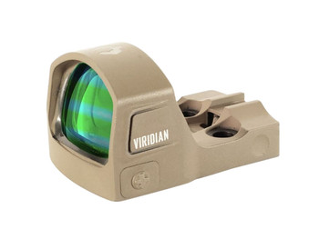 Viridian 9810143 RFX15 Flat Dark Earth 1 x 17 mm x 24 mm 3 MOA Green Dot Shield/Picatinny