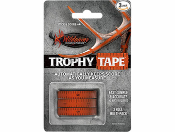Wildgame Innovations WLD424 Trophy Tape Orange 200" Long 3 Rolls Per Pack