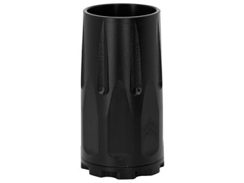 Angstadt Arms AA093LBC01 Blastwave Blast Shield Black Hardcoat Anodized Steel with 2.50" OAL for 9mm Luger 3-Lug Attachments